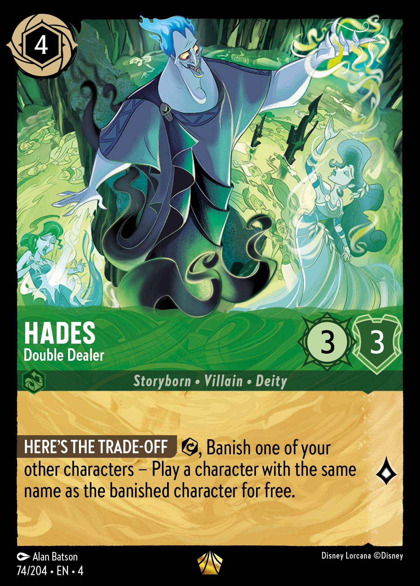 Hades — Double Dealer Disney Lorcana card