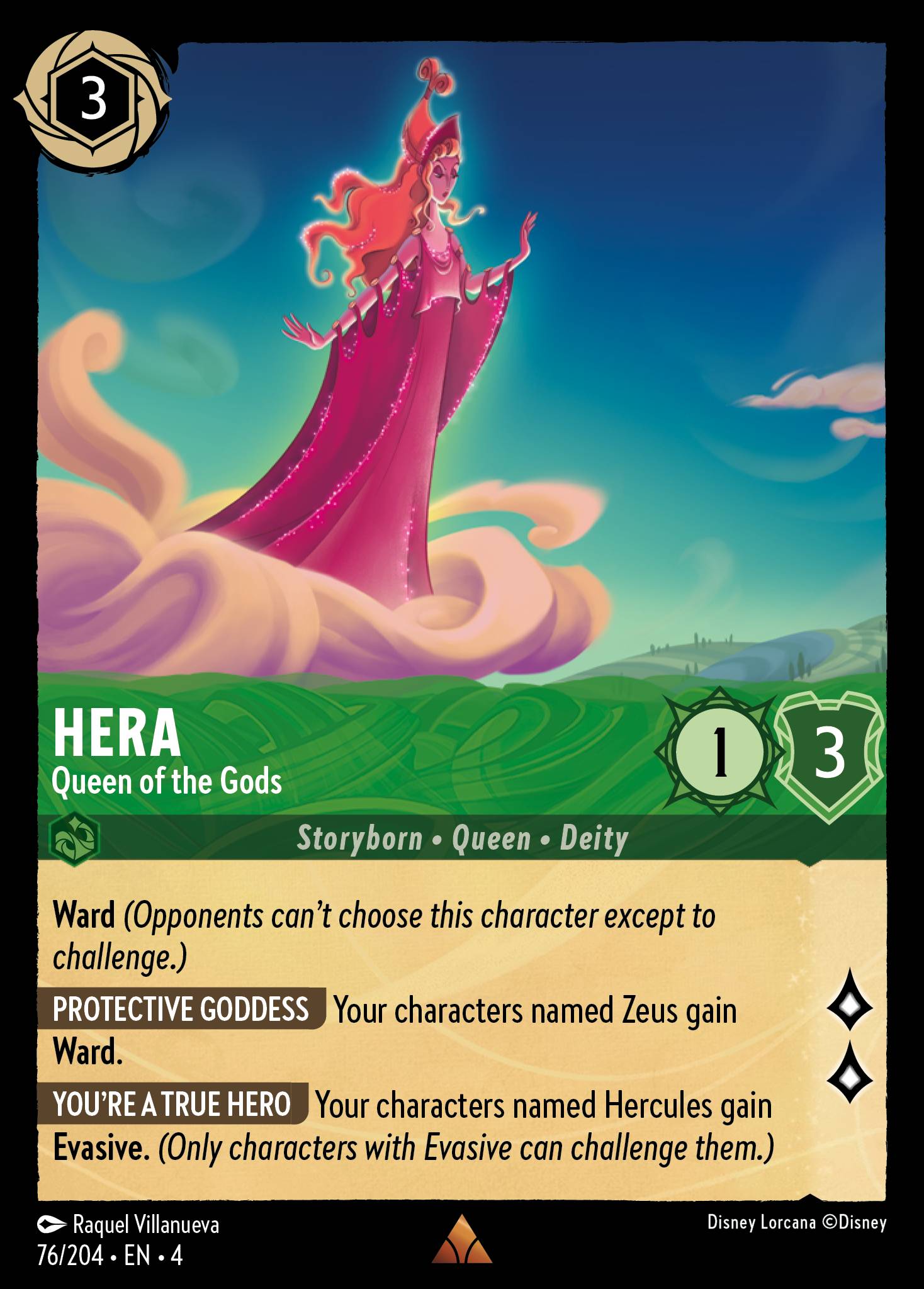 Hera — Queen of the Gods Disney Lorcana card