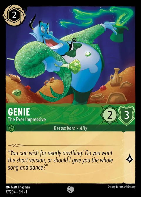 Genie — The Ever Impressive Disney Lorcana card
