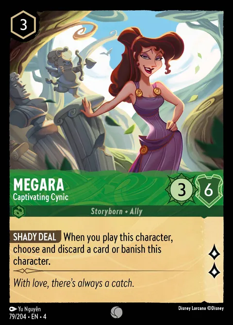 Megara — Captivating Cynic Disney Lorcana card