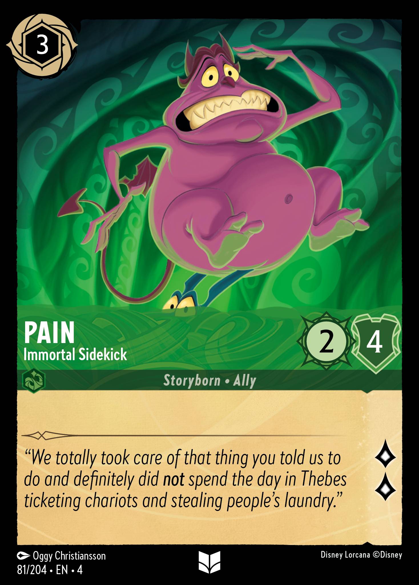 Pain — Immortal Sidekick Disney Lorcana card