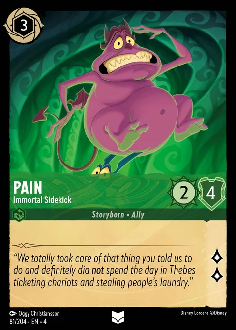 Pain — Immortal Sidekick Disney Lorcana card