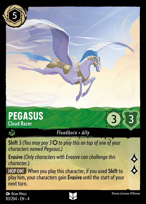 Pegasus — Cloud Racer Disney Lorcana card