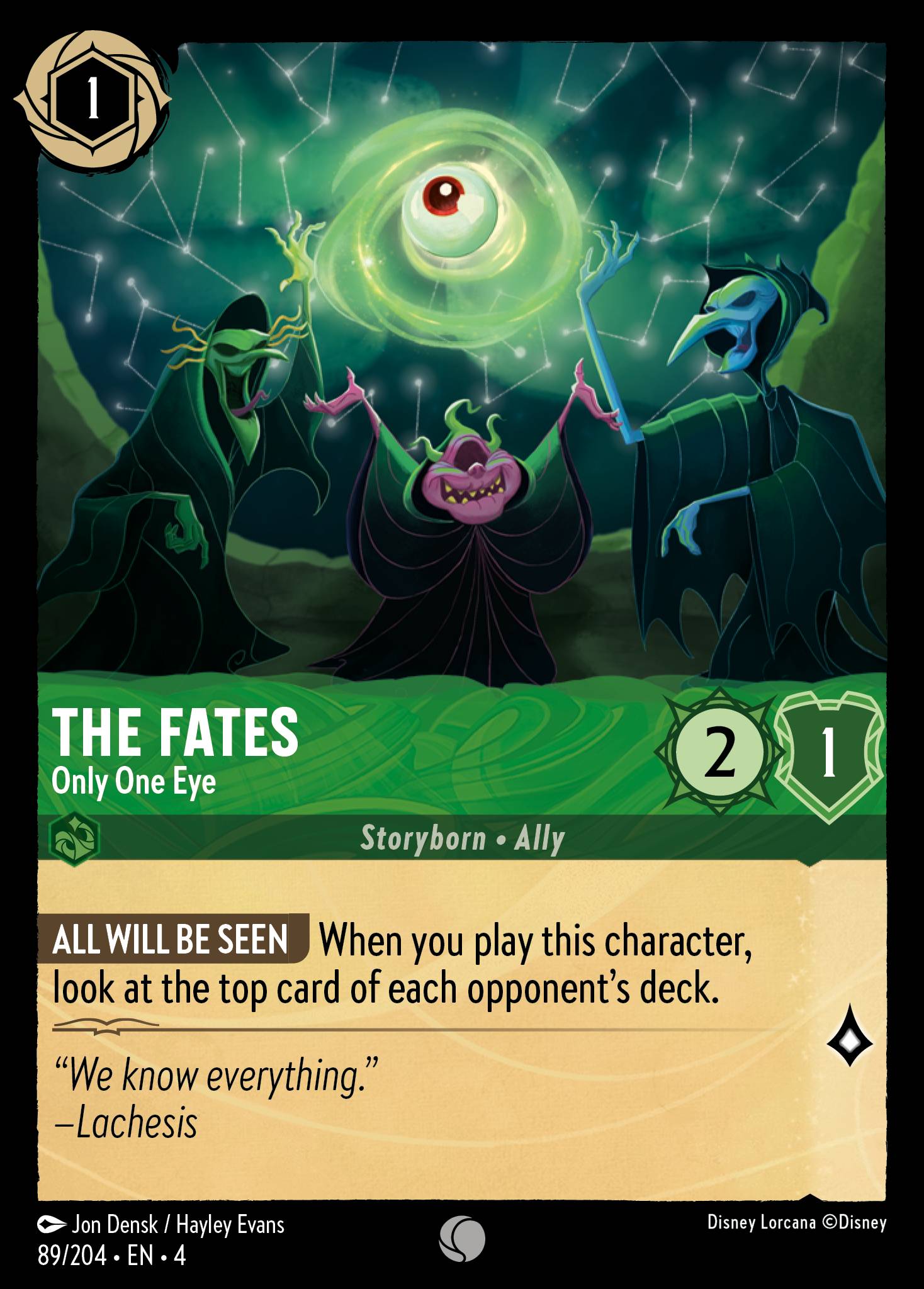 The Fates — Only One Eye Disney Lorcana card