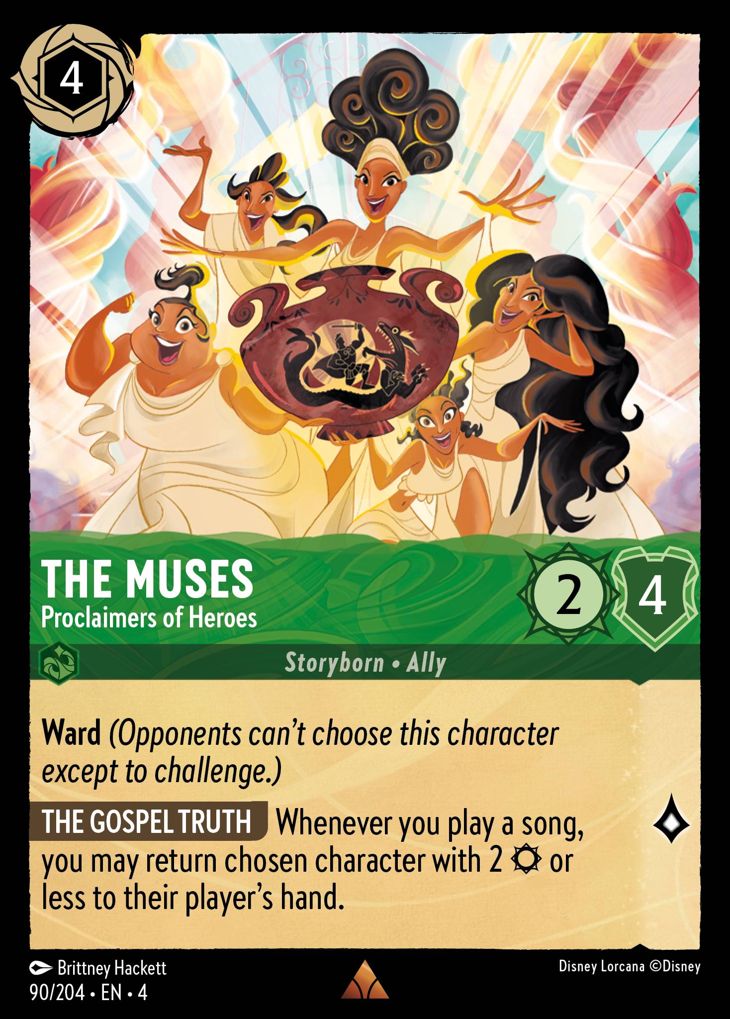 The Muses — Proclaimers of Heroes Disney Lorcana card