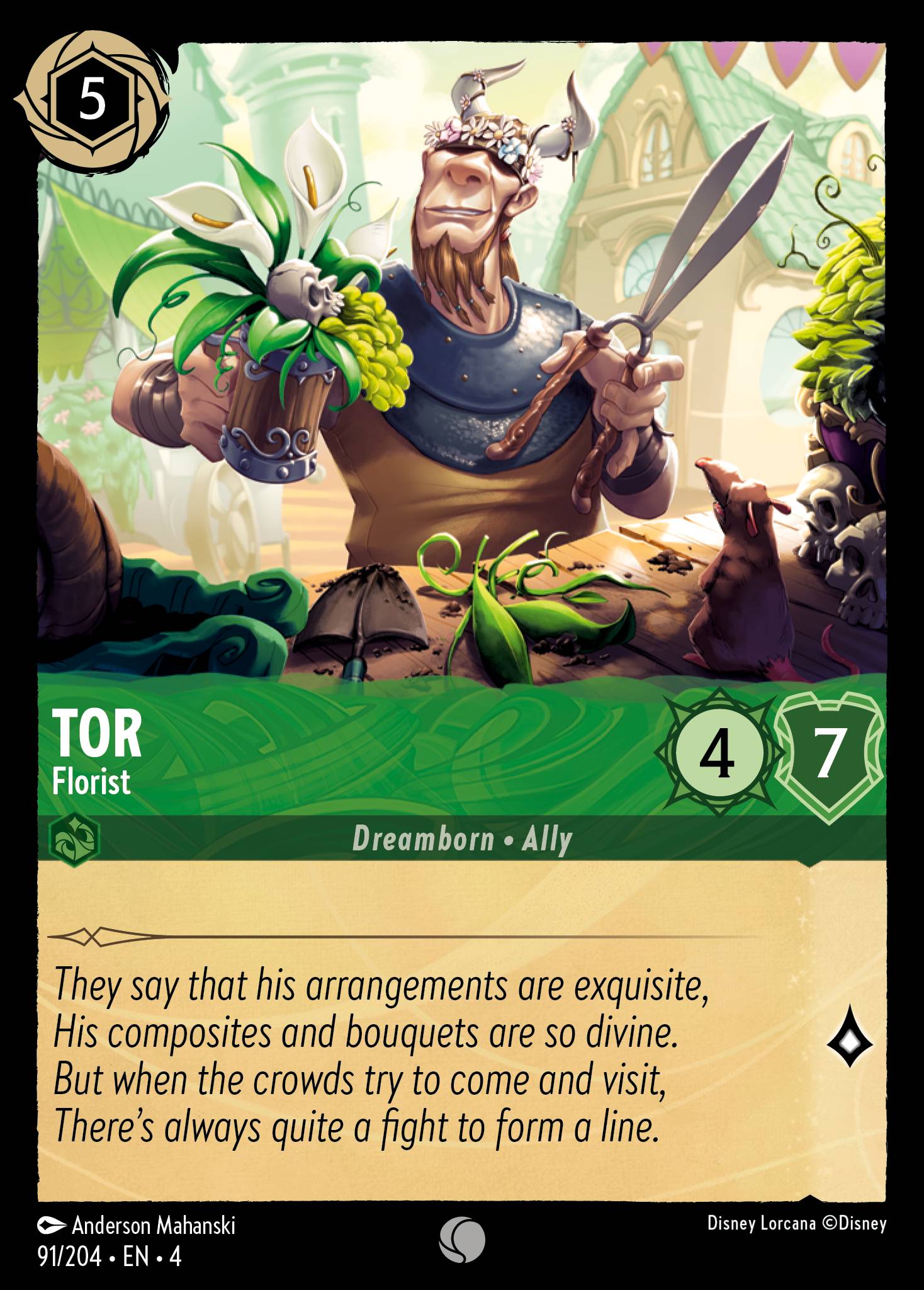 Tor — Florist Disney Lorcana card