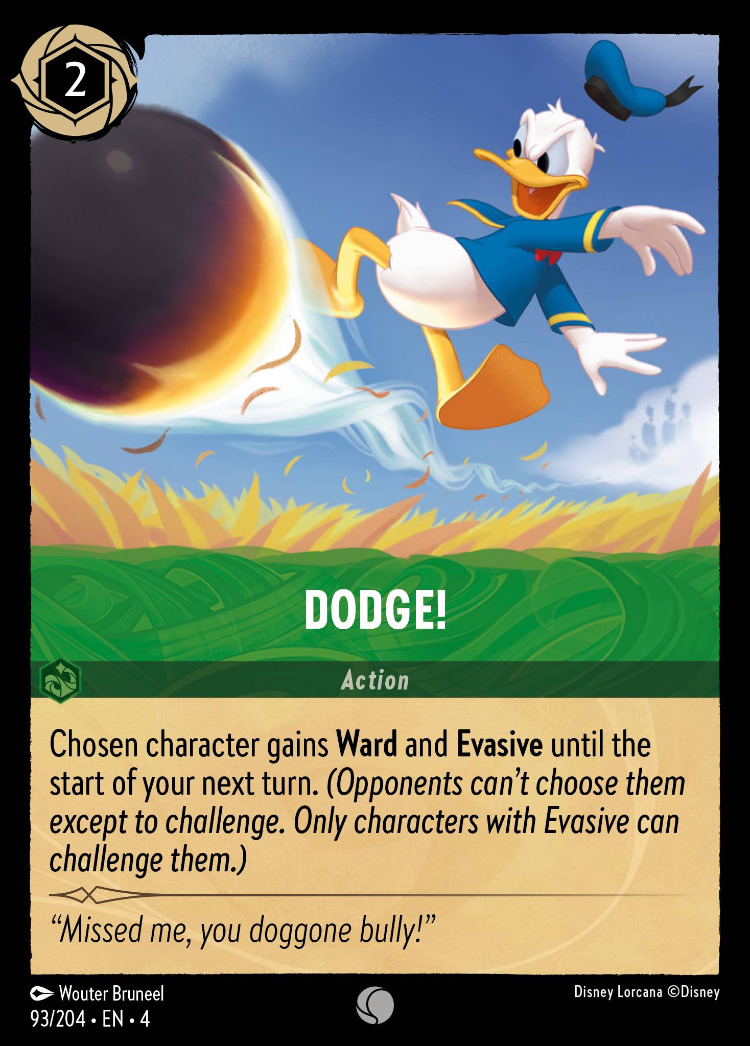 Dodge! Disney Lorcana card