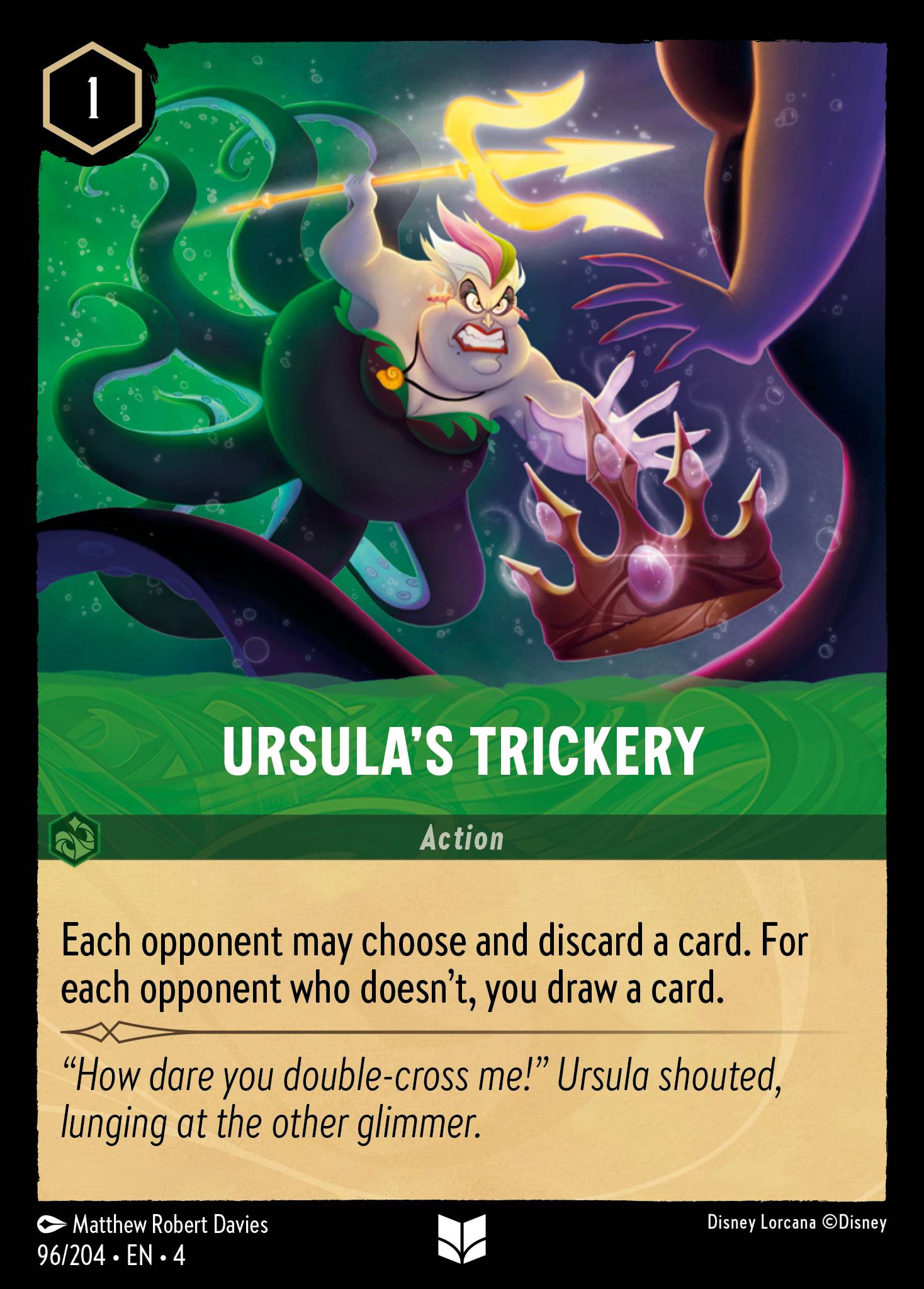 Ursula’s Trickery Disney Lorcana card