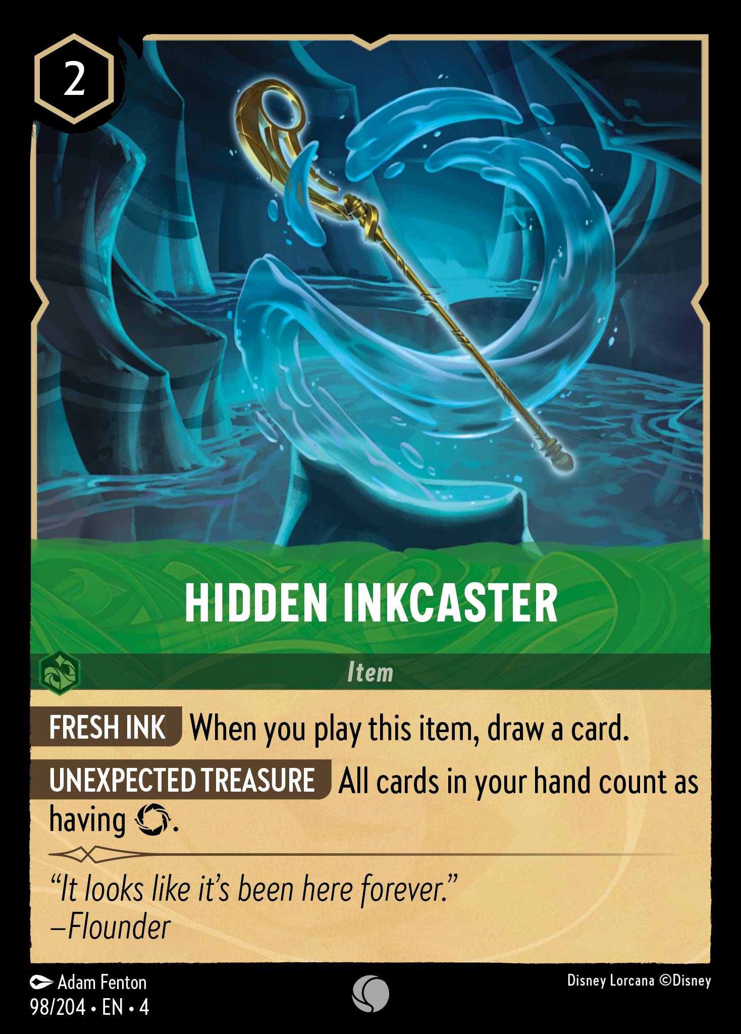 Hidden Inkcaster Disney Lorcana card