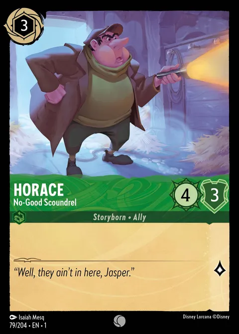 Horace — No-Good Scoundrel Disney Lorcana card