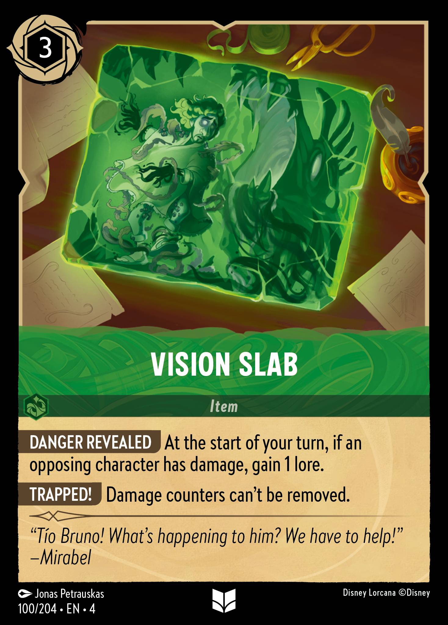 Vision Slab Disney Lorcana card