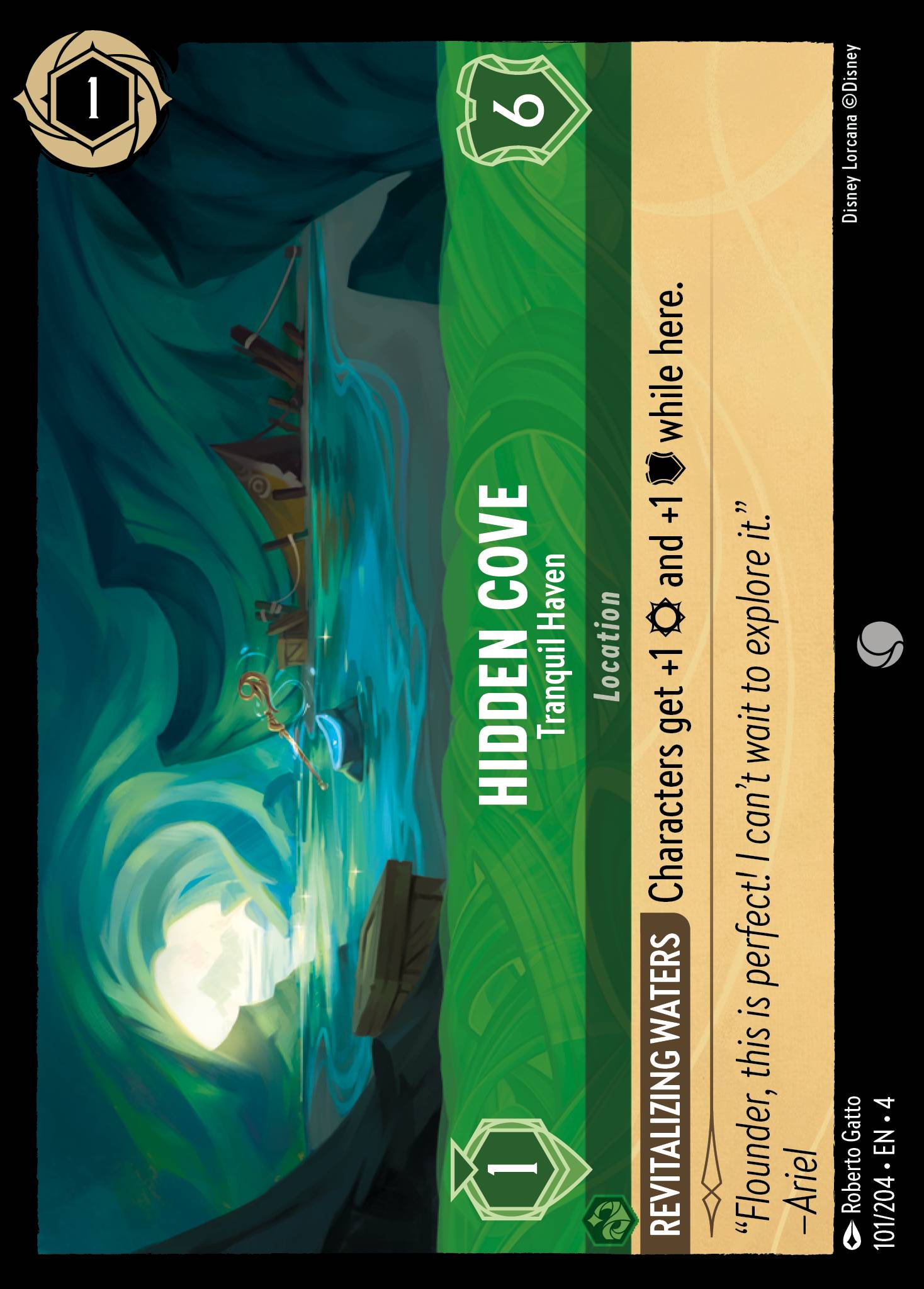 Hidden Cove — Tranquil Haven Disney Lorcana card