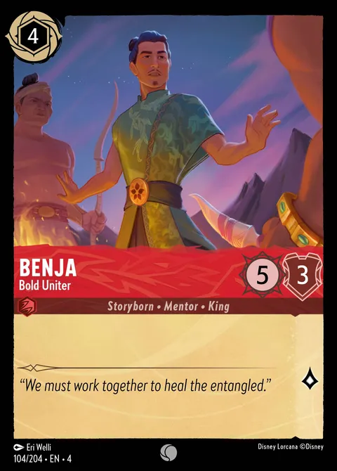 Benja — Bold Uniter Disney Lorcana card