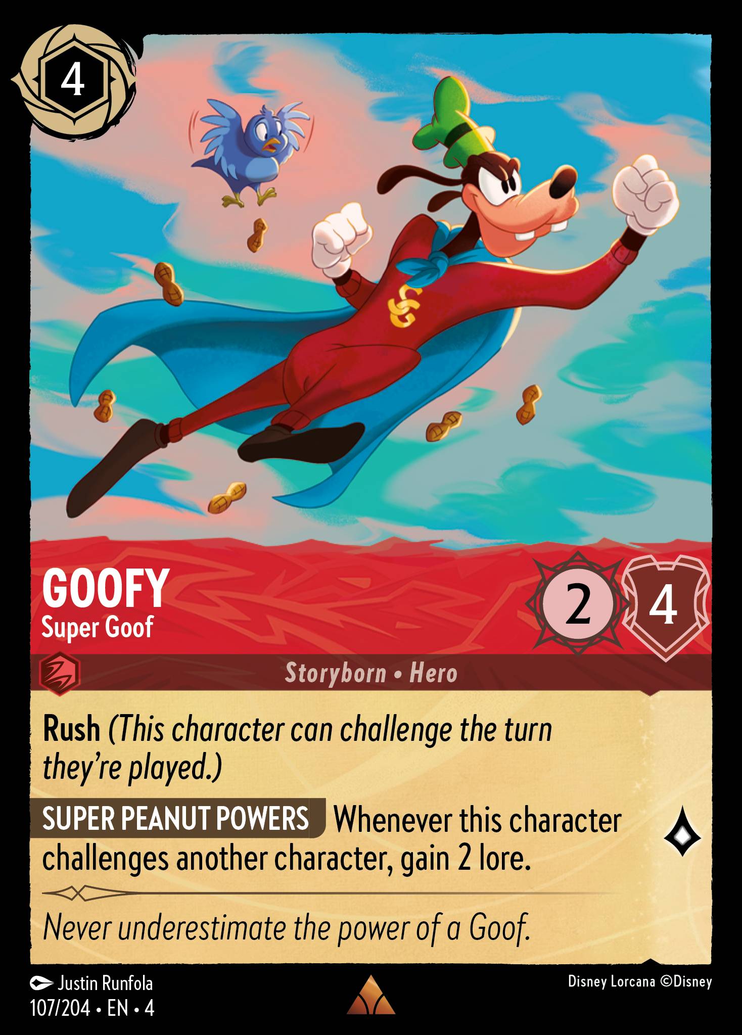 Goofy — Super Goof Disney Lorcana card