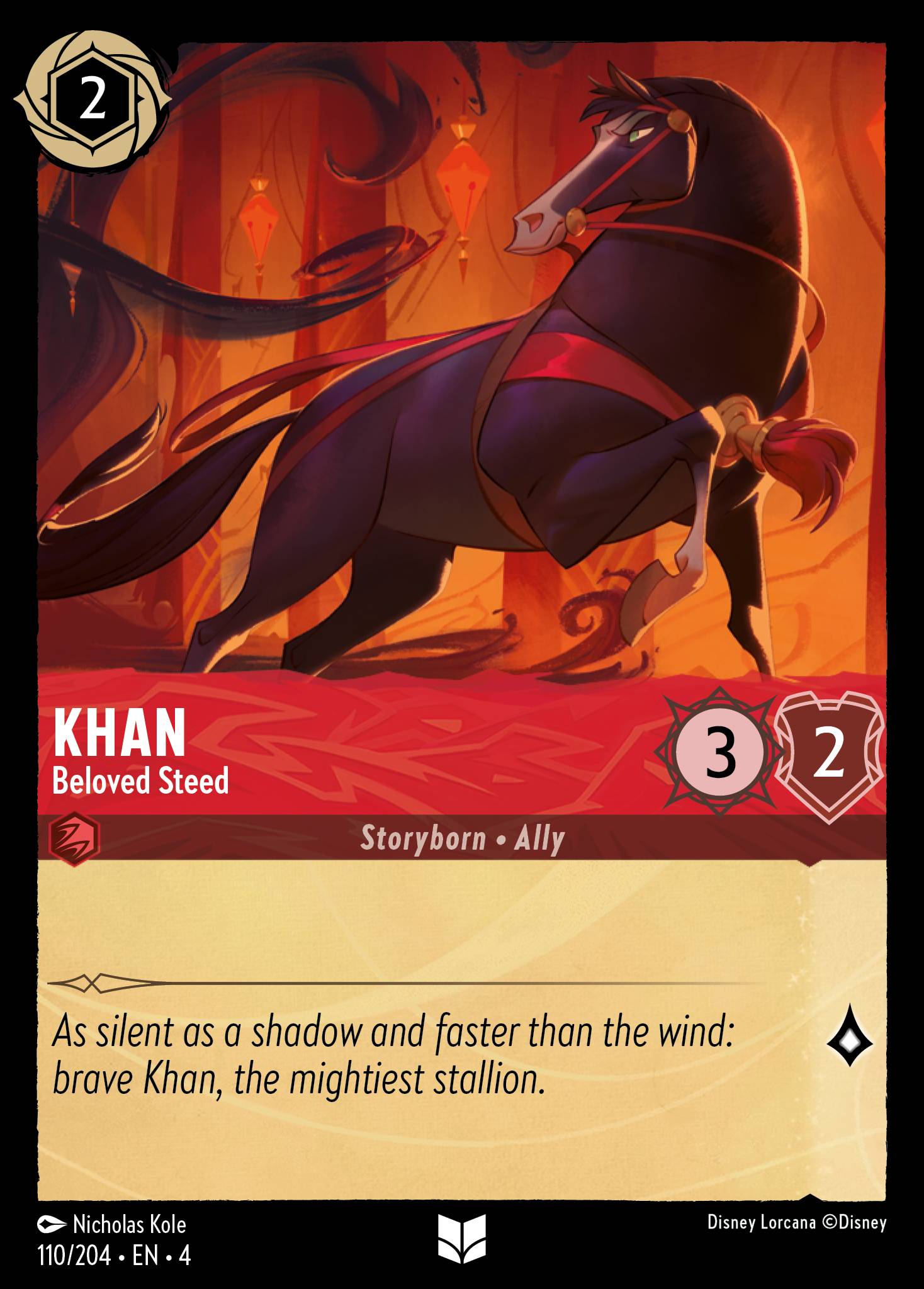 Khan — Beloved Steed Disney Lorcana card