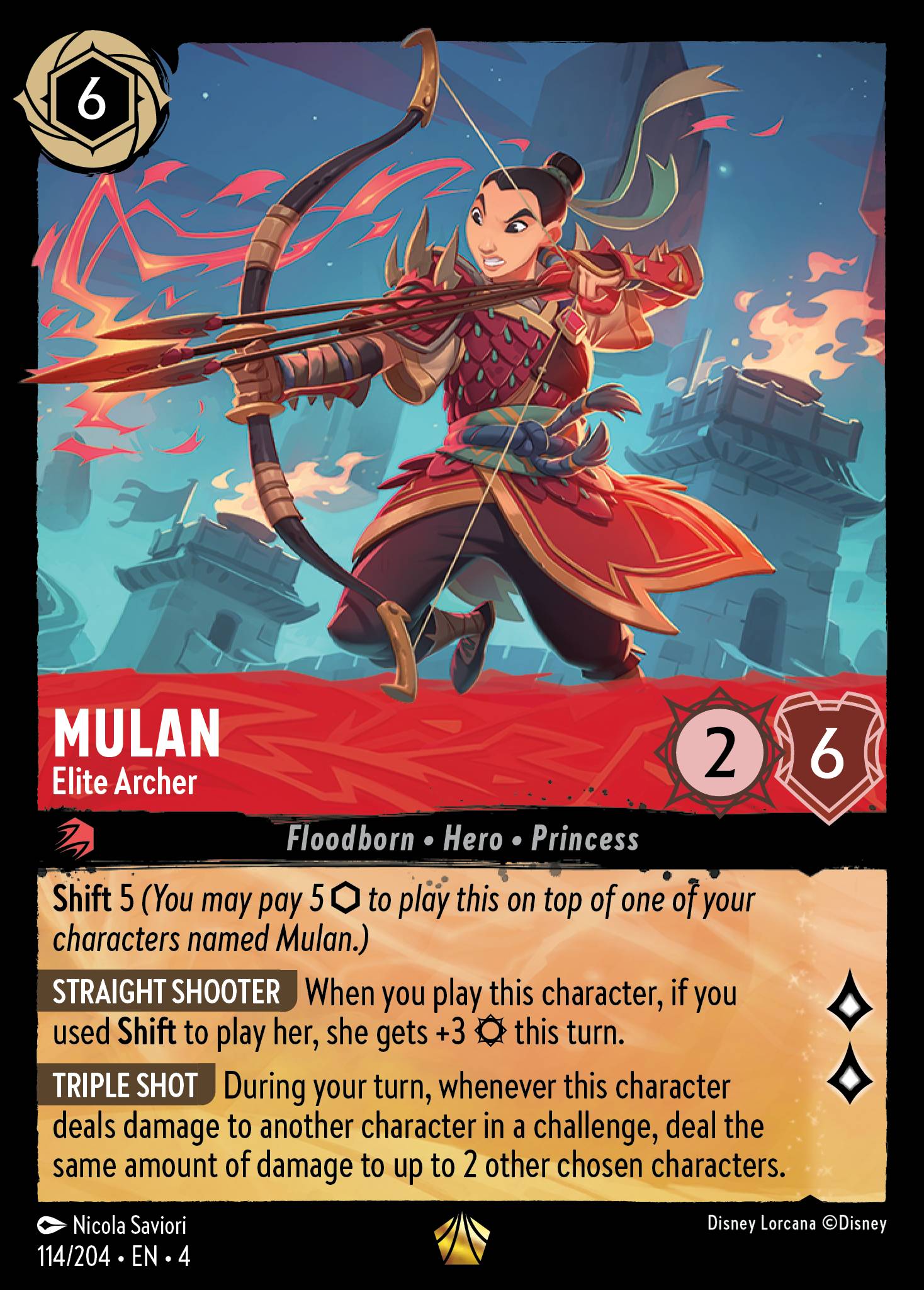 Mulan — Elite Archer Disney Lorcana card