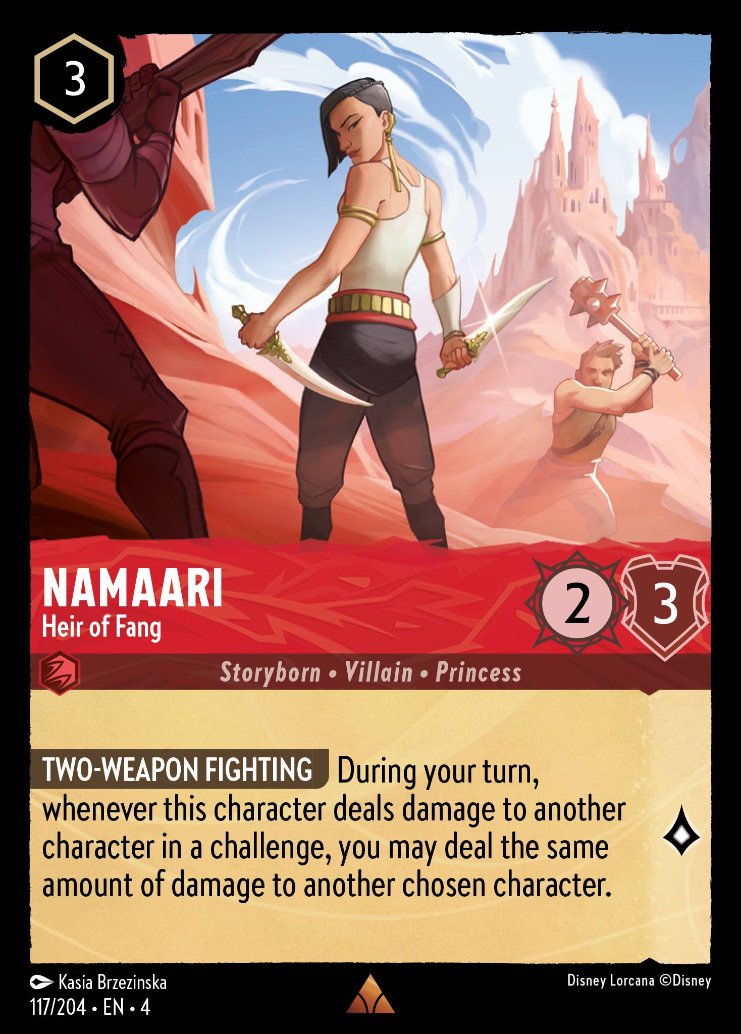 Namaari — Heir of Fang Disney Lorcana card