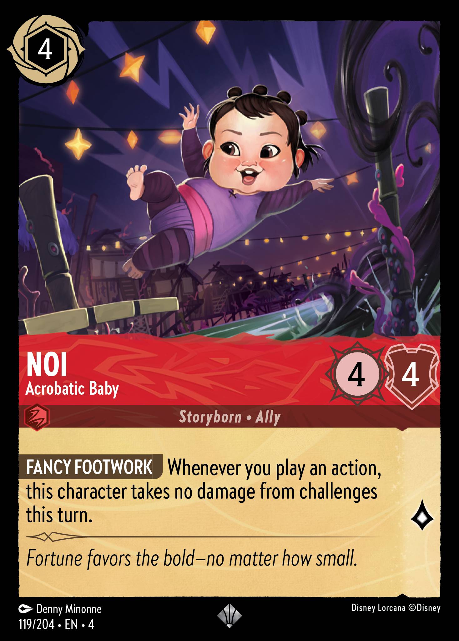 Noi — Acrobatic Baby Disney Lorcana card