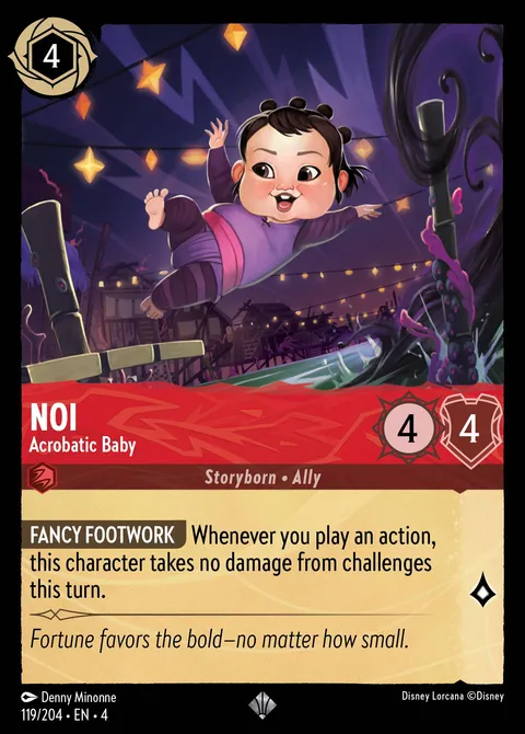 Noi — Acrobatic Baby Disney Lorcana card
