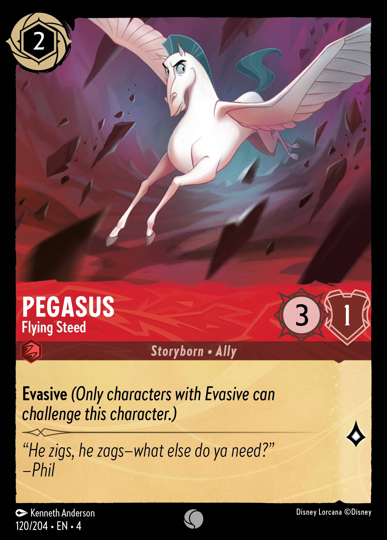 Pegasus — Flying Steed Disney Lorcana card