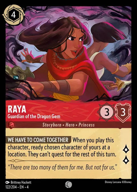 Raya — Guardian of the Dragon Gem Disney Lorcana card