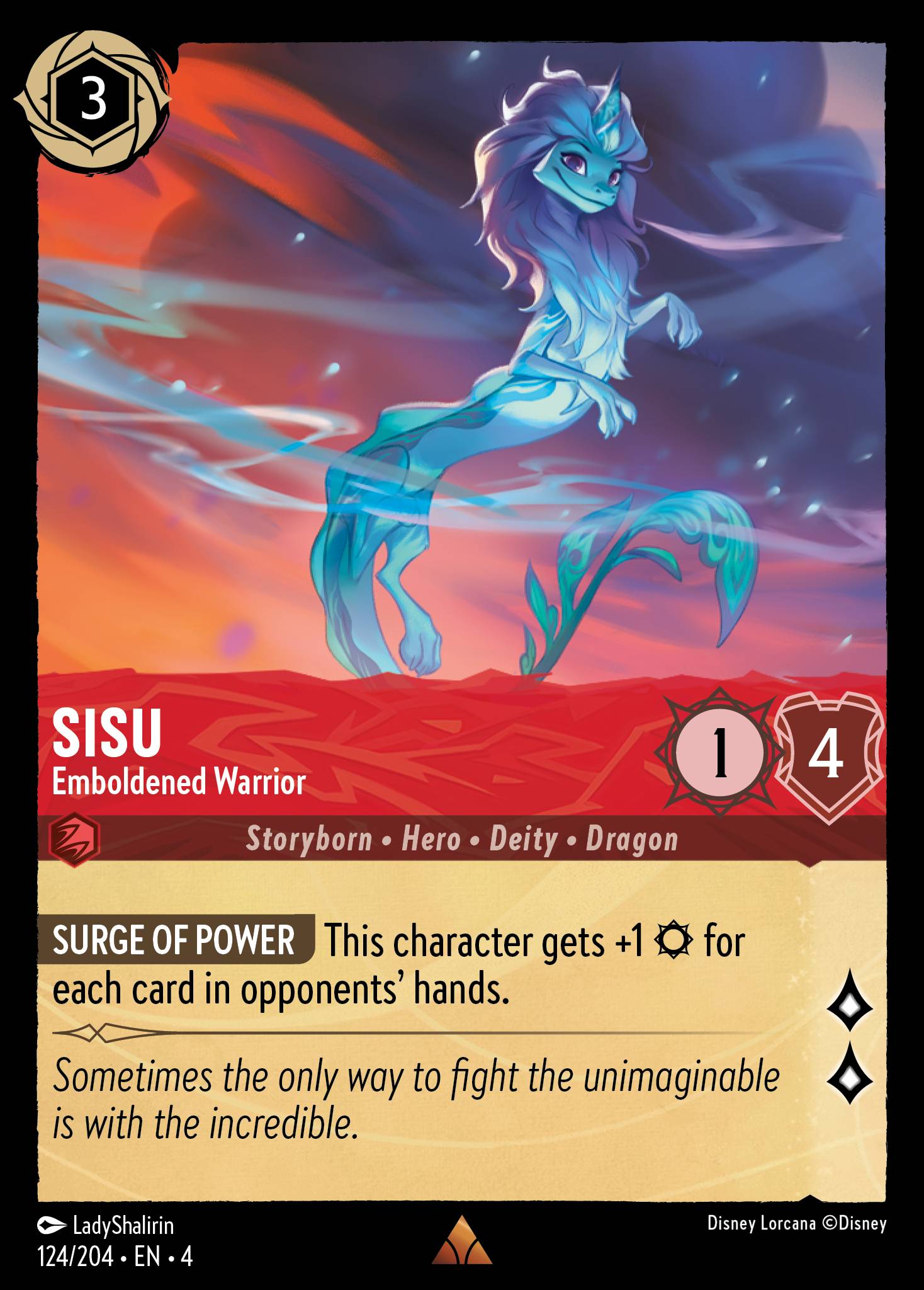Sisu — Emboldened Warrior Disney Lorcana card