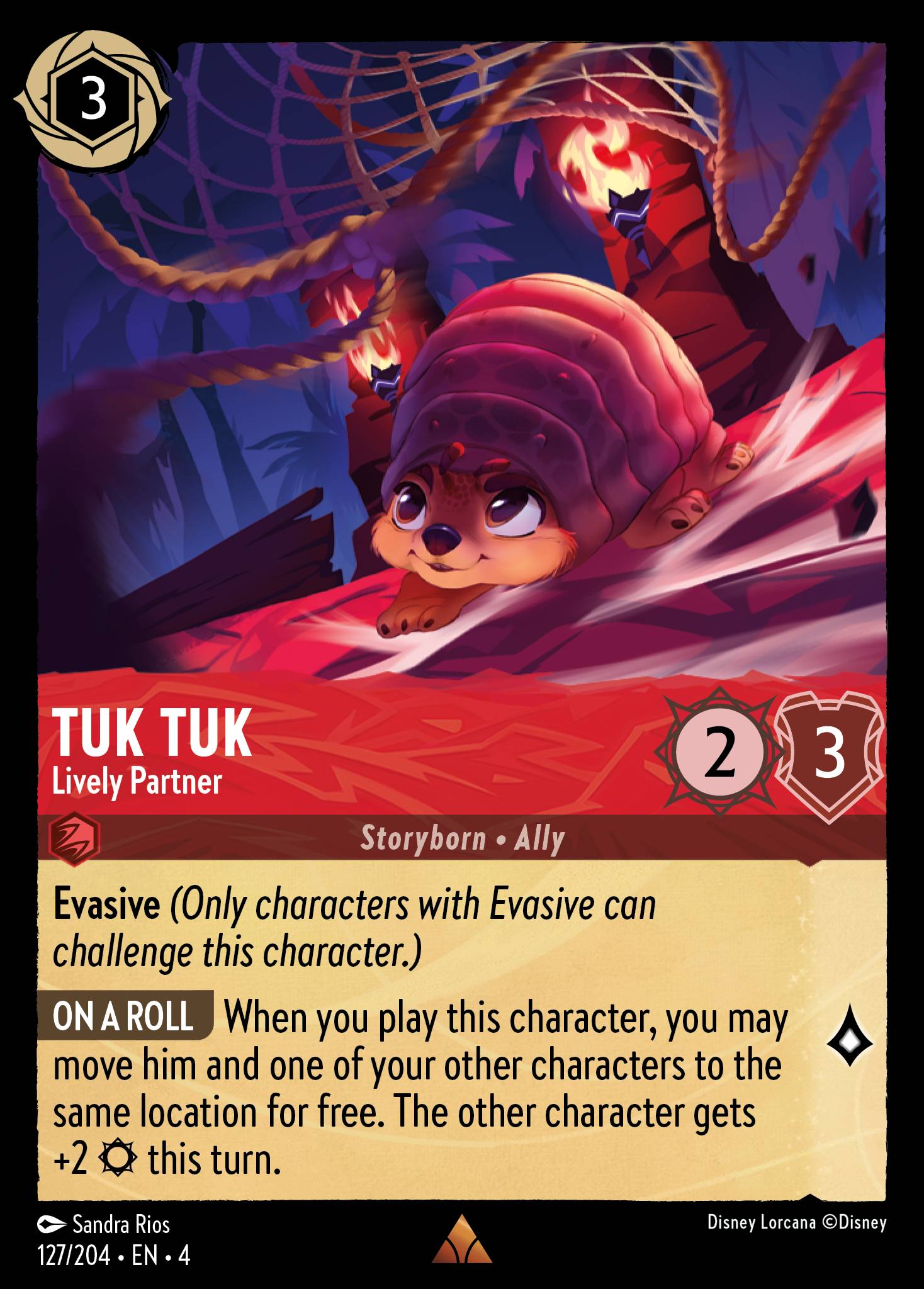Tuk Tuk — Lively Partner Disney Lorcana card