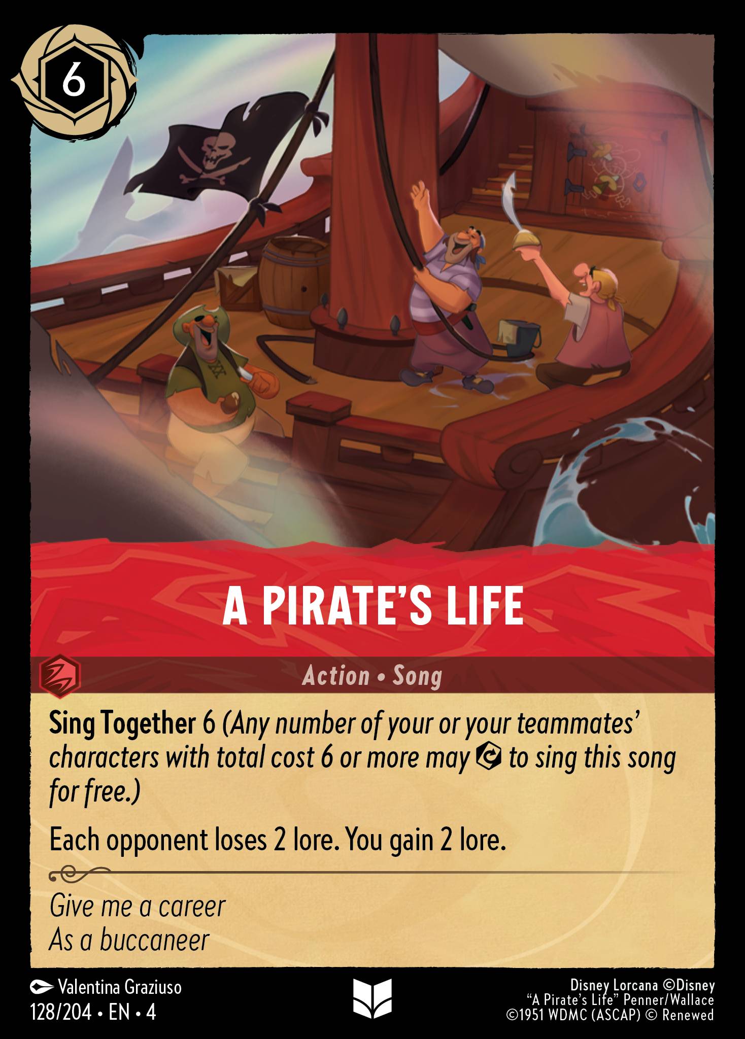 A Pirate’s Life Disney Lorcana card