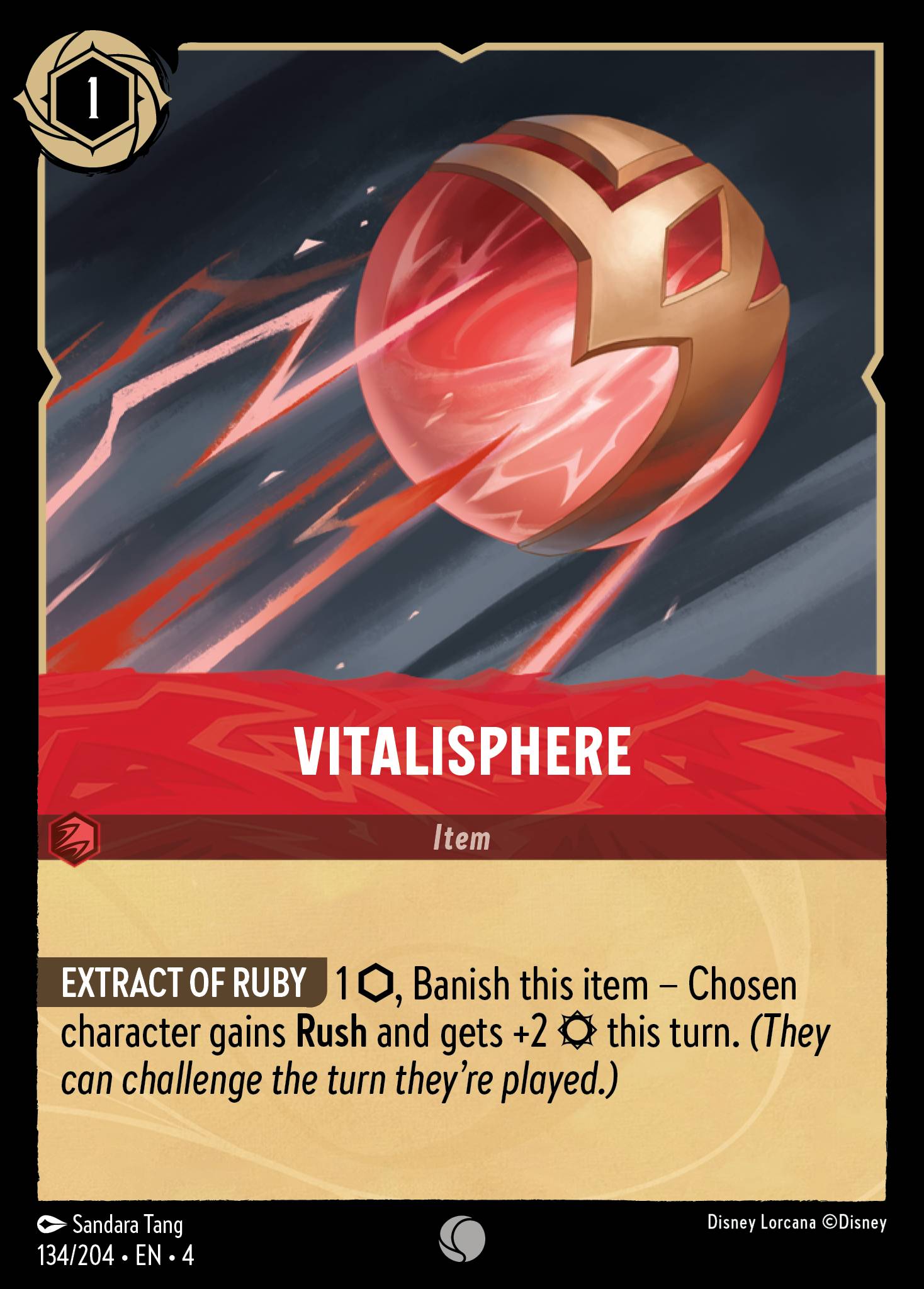 Vitalisphere Disney Lorcana card