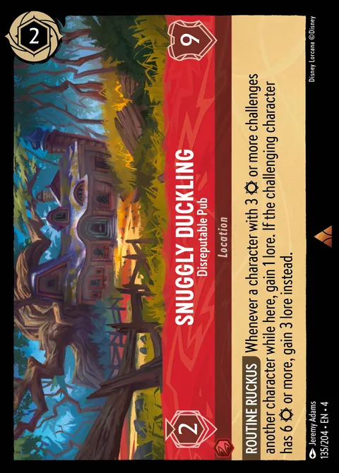 Snuggly Duckling — Disreputable Pub Disney Lorcana card