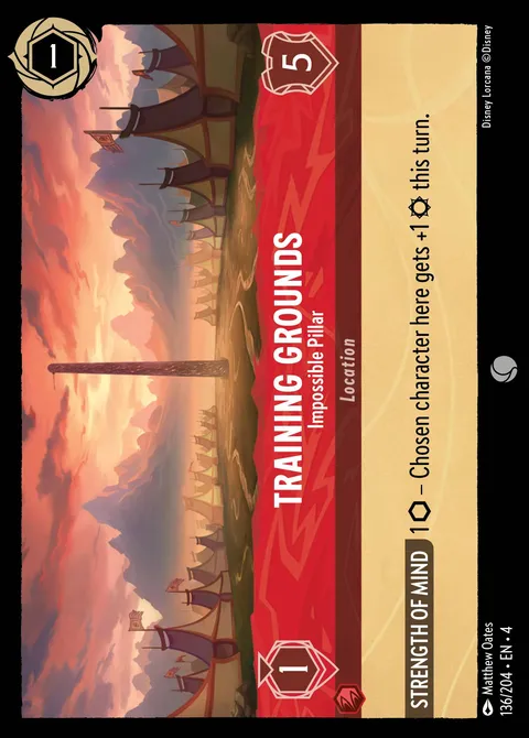 Training Grounds — Impossible Pillar Disney Lorcana card