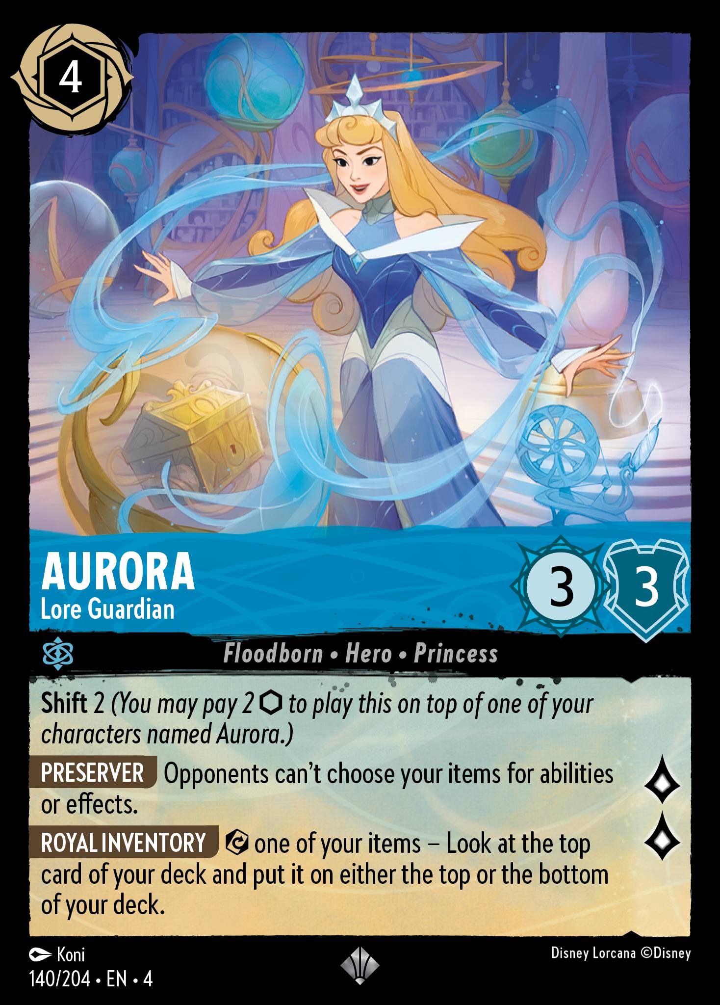 Aurora — Lore Guardian Disney Lorcana card