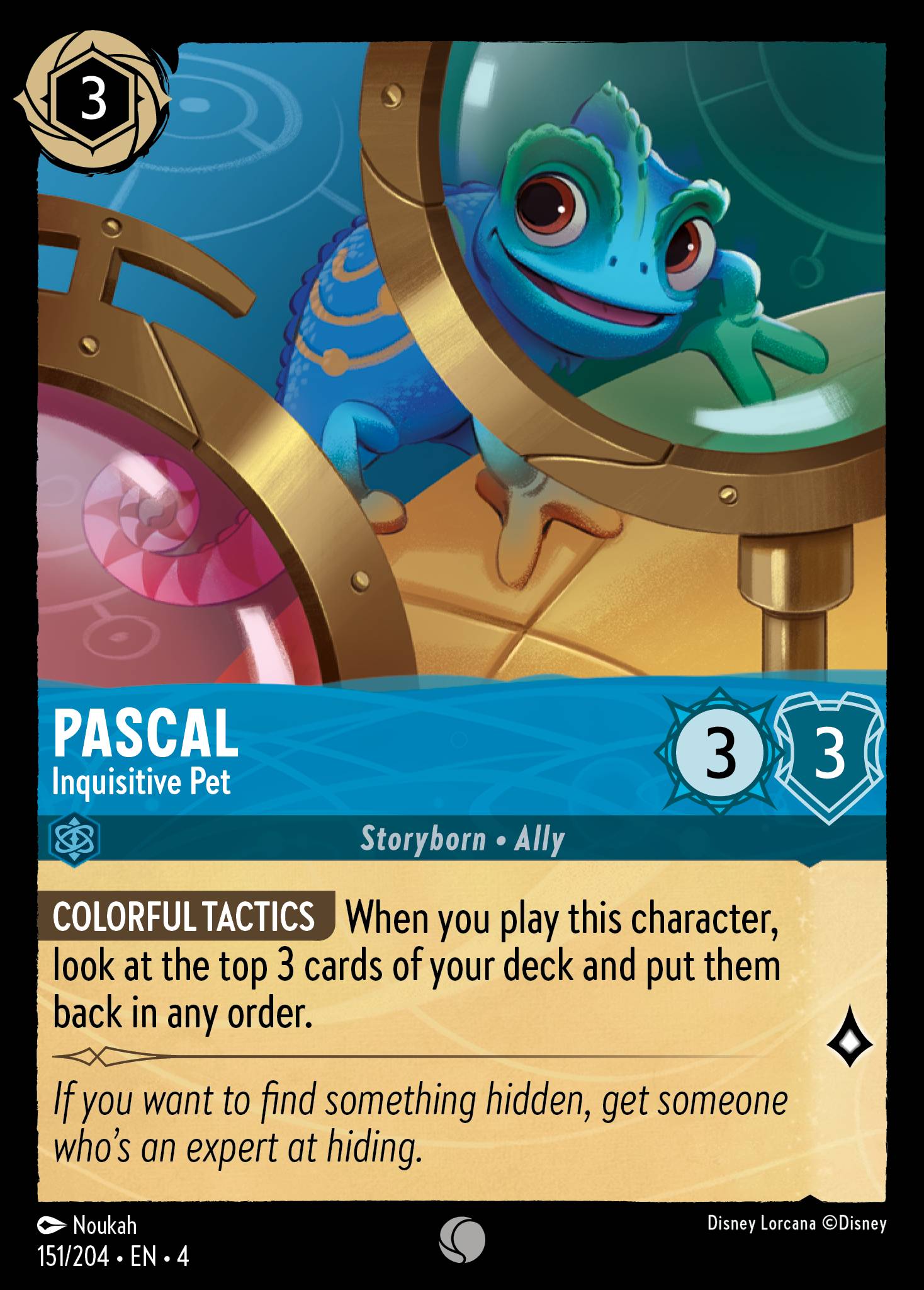 Pascal — Inquisitive Pet Disney Lorcana card