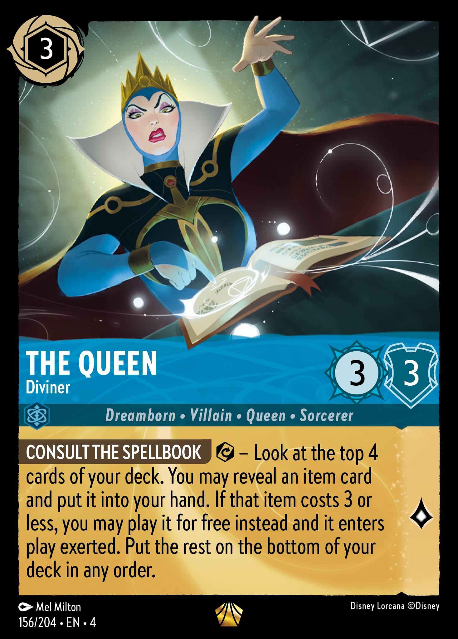 The Queen — Diviner Disney Lorcana card