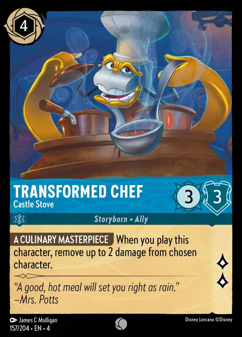 Transformed Chef — Castle Stove Disney Lorcana card