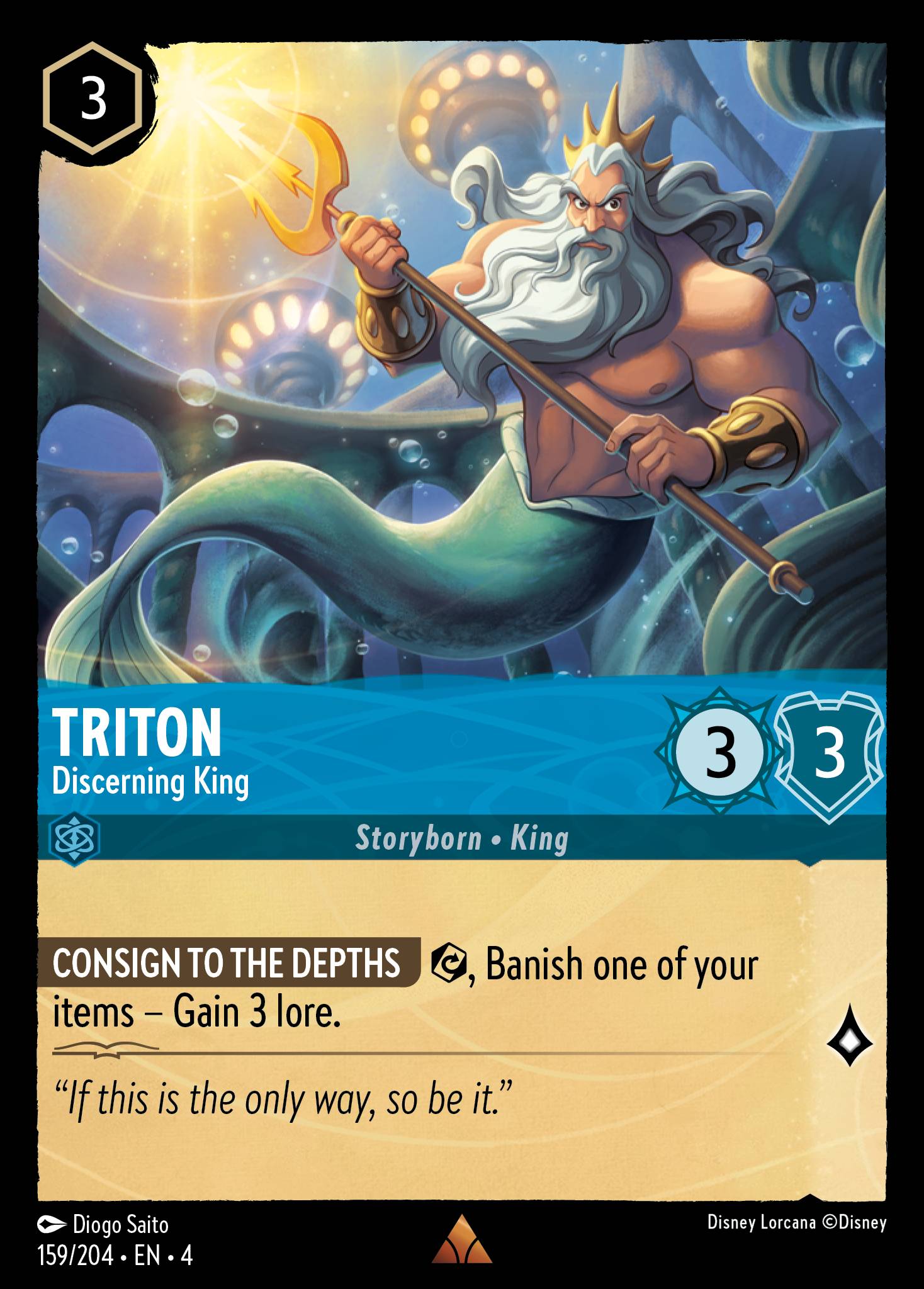 Triton — Discerning King Disney Lorcana card
