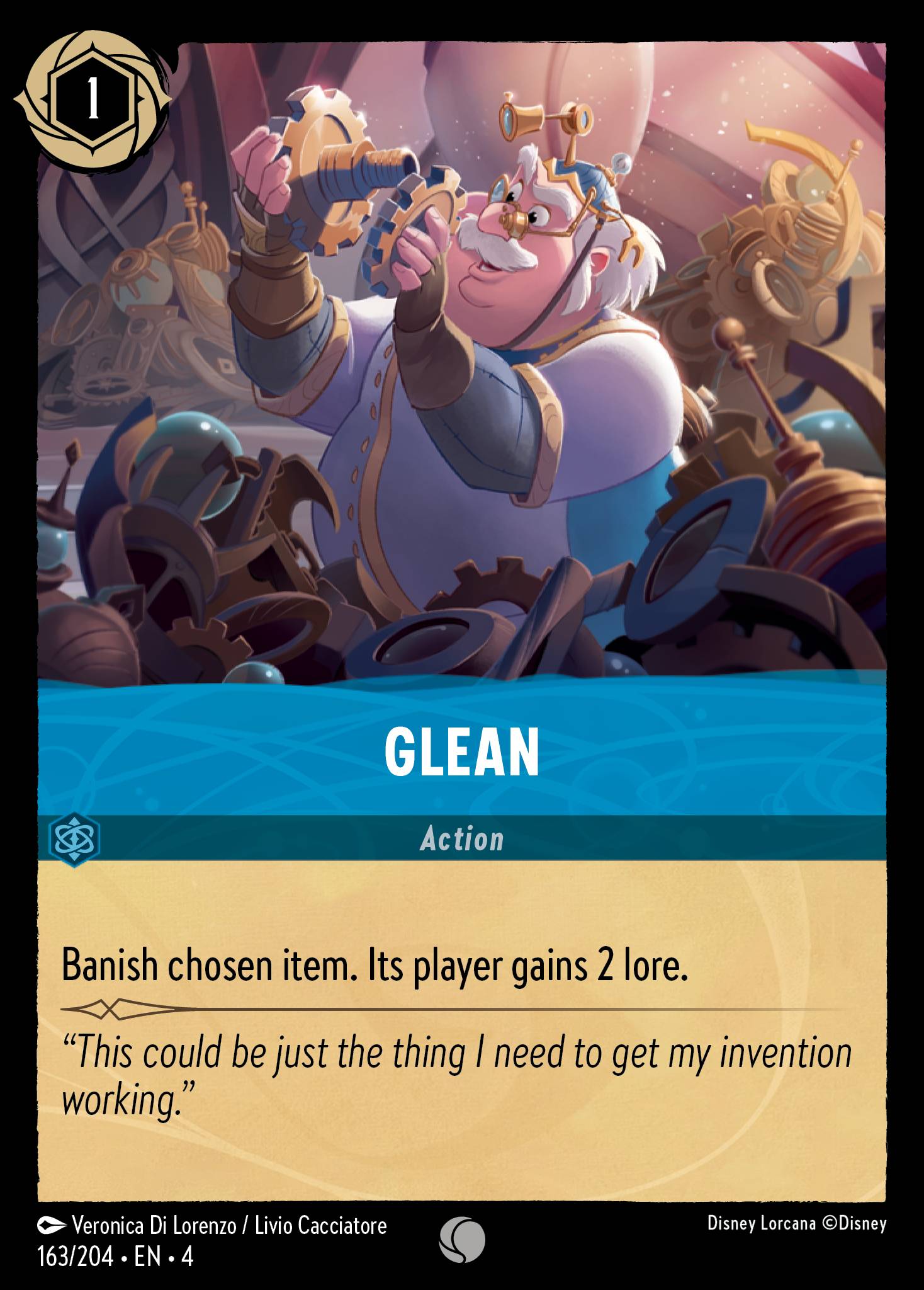 Glean Disney Lorcana card