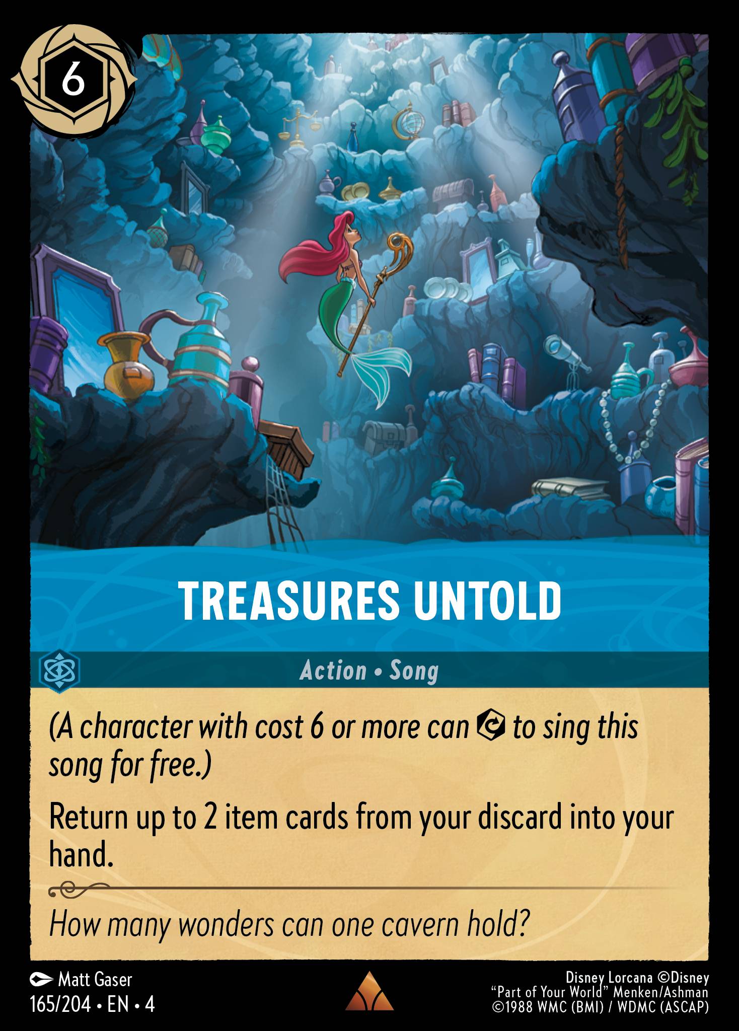 Treasures Untold Disney Lorcana card