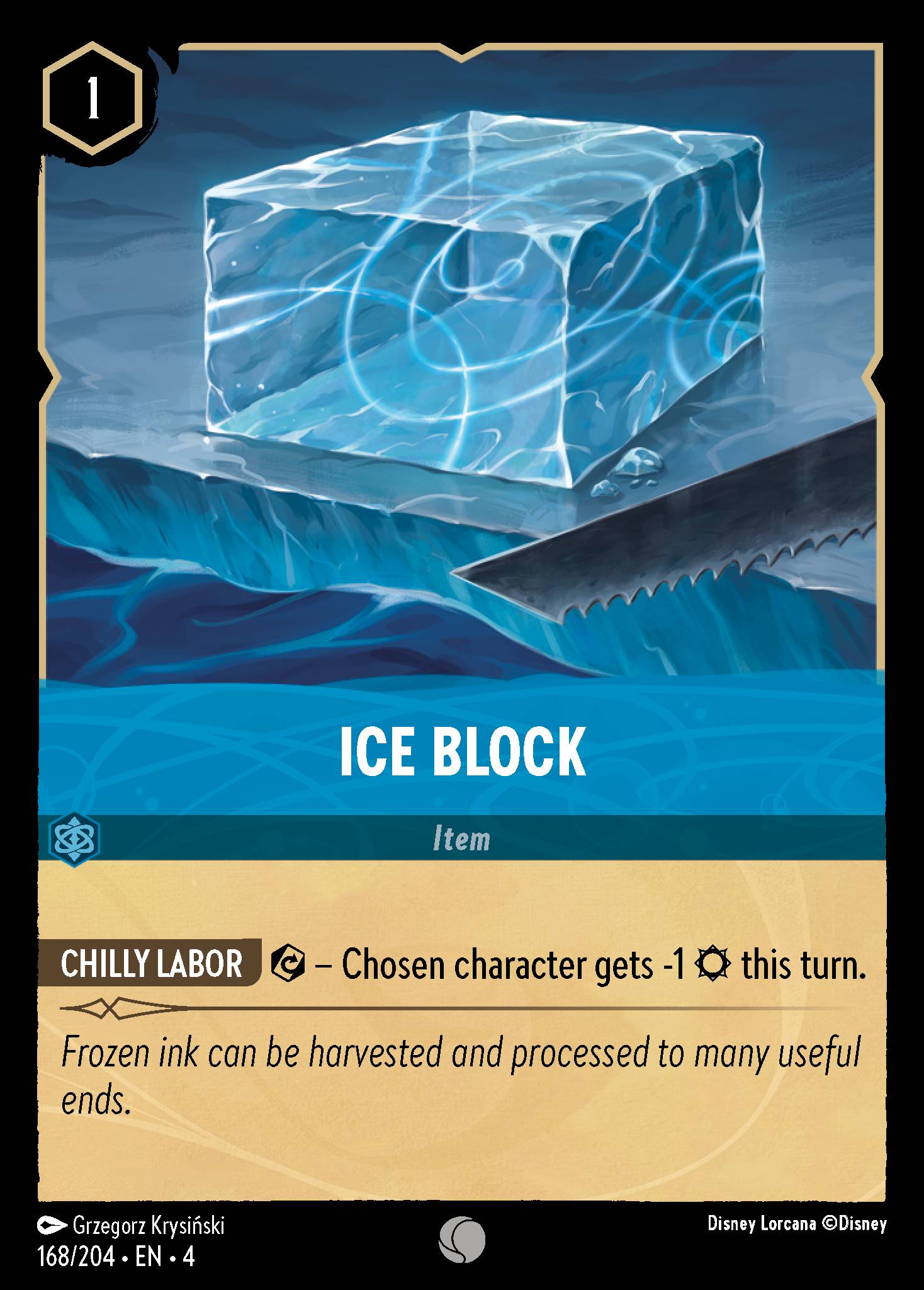 Ice Block Disney Lorcana card