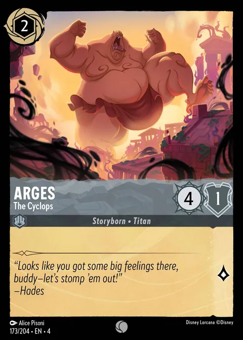 Arges — The Cyclops Disney Lorcana card