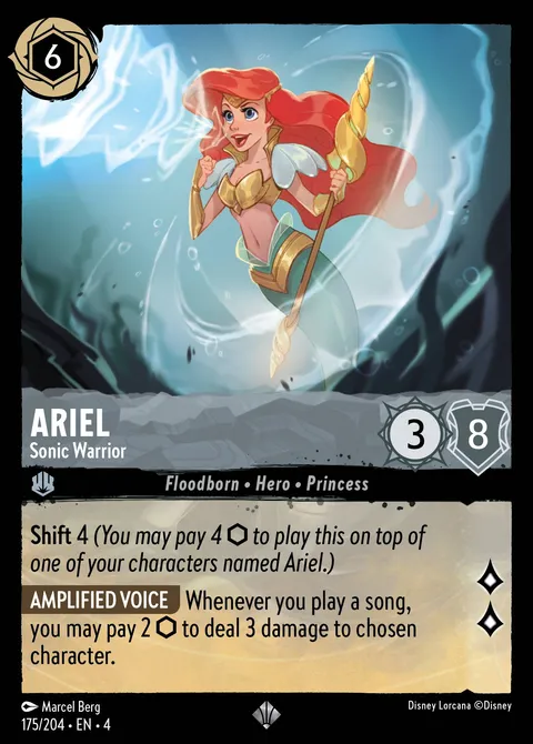 Ariel — Sonic Warrior Disney Lorcana card