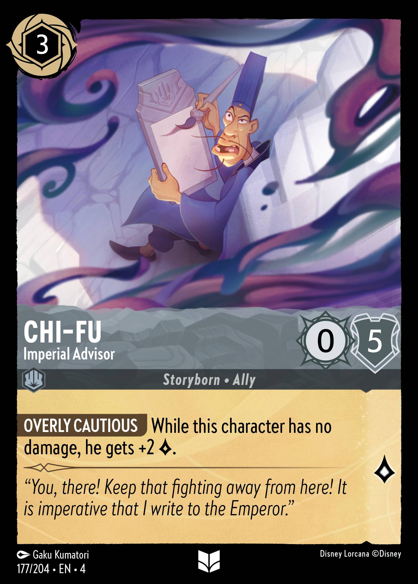 Chi-Fu — Imperial Advisor Disney Lorcana card