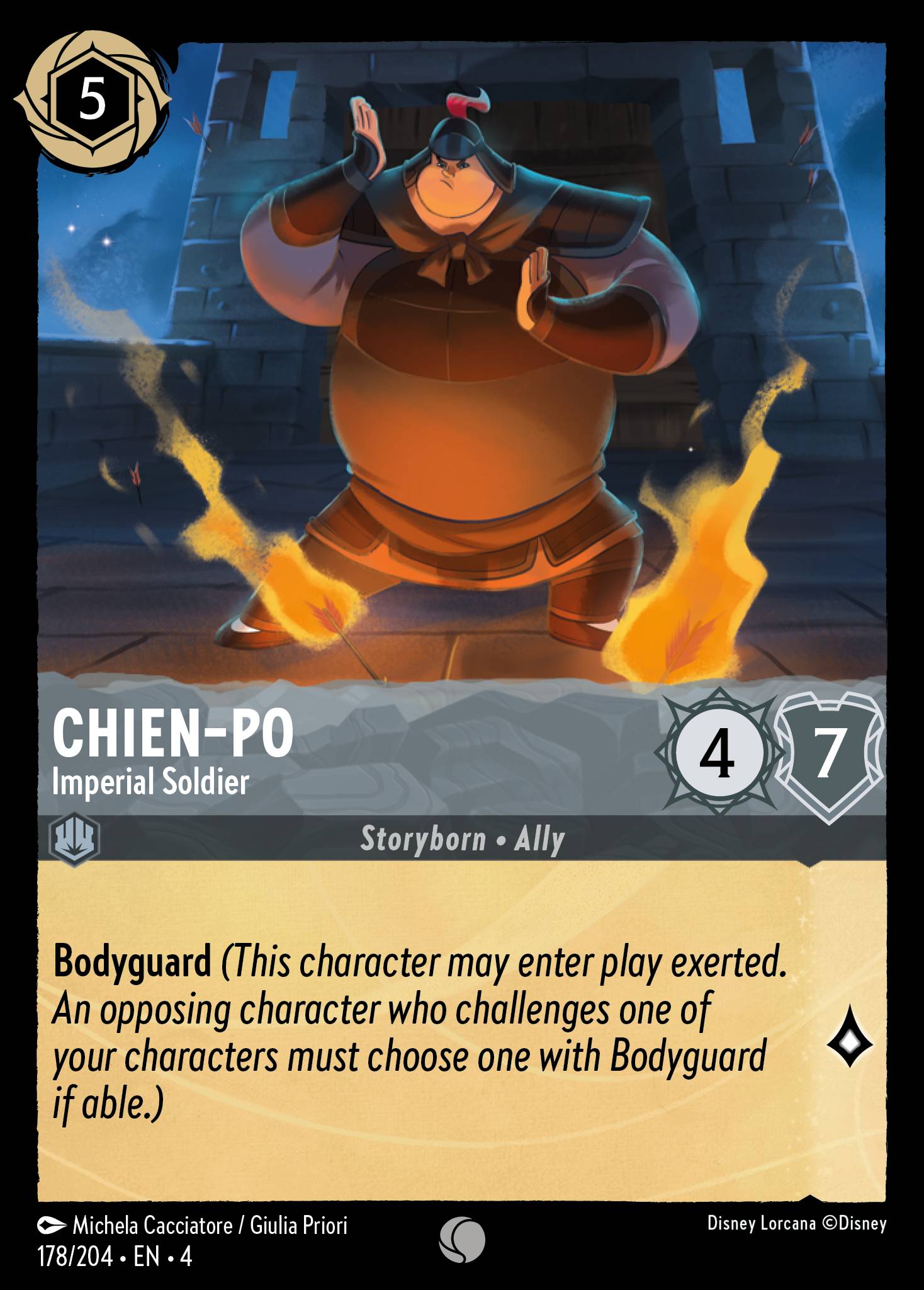 Chien-Po — Imperial Soldier Disney Lorcana card