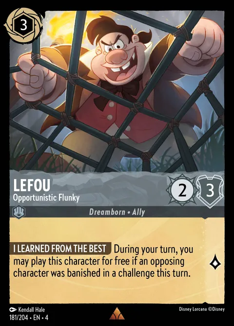 LeFou — Opportunistic Flunky Disney Lorcana card