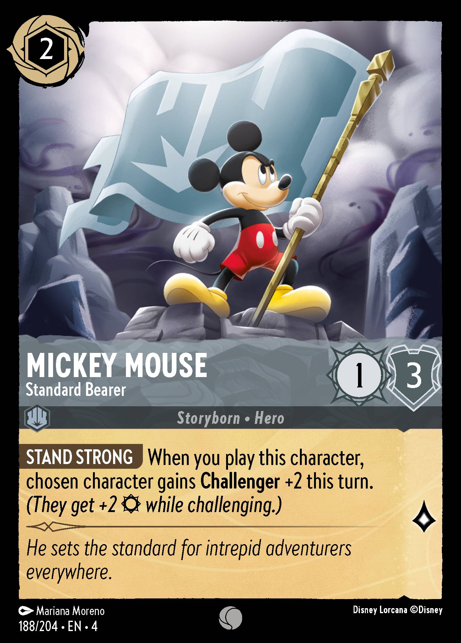 Mickey Mouse — Standard Bearer Disney Lorcana card
