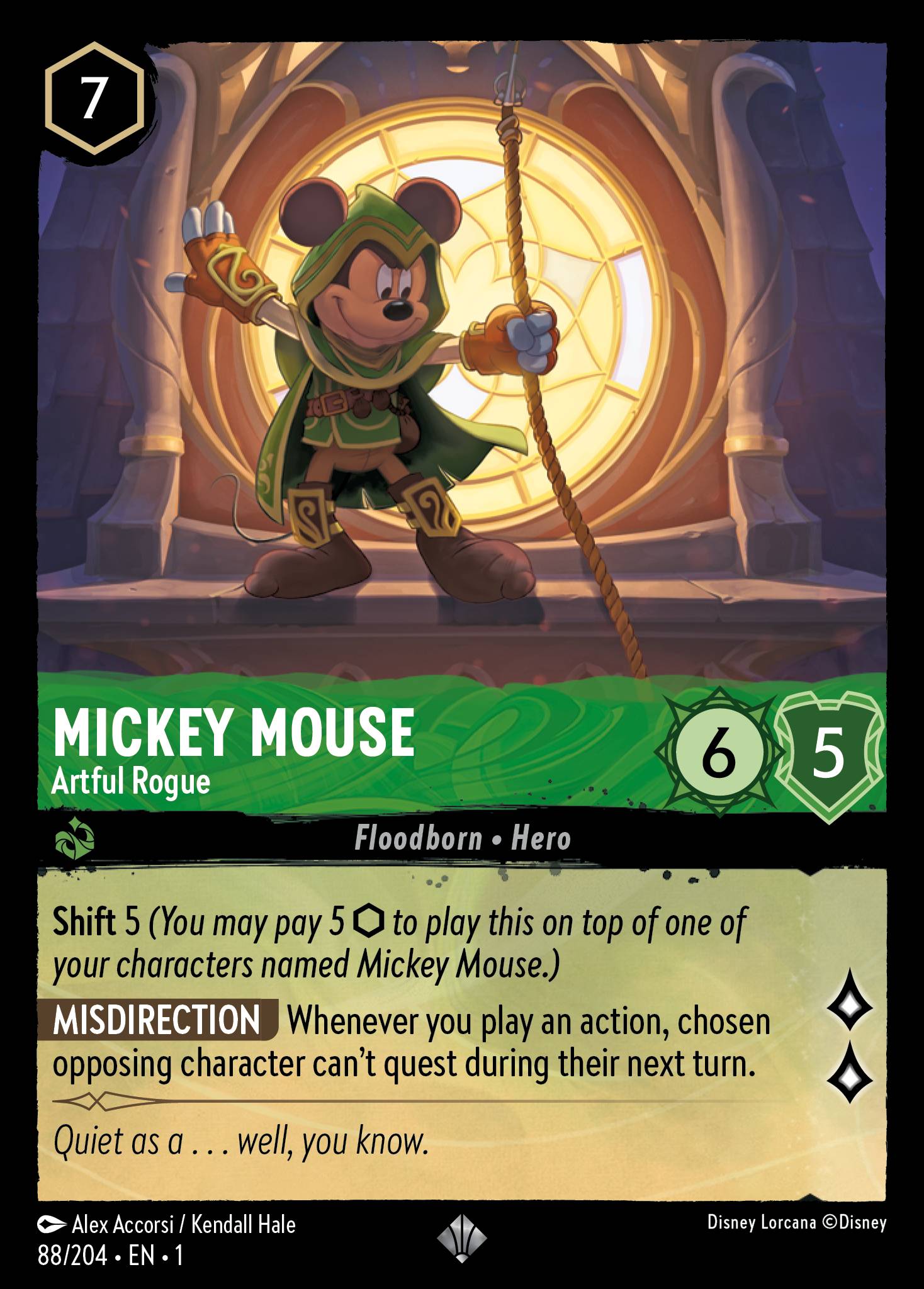 Mickey Mouse — Artful Rogue Disney Lorcana card