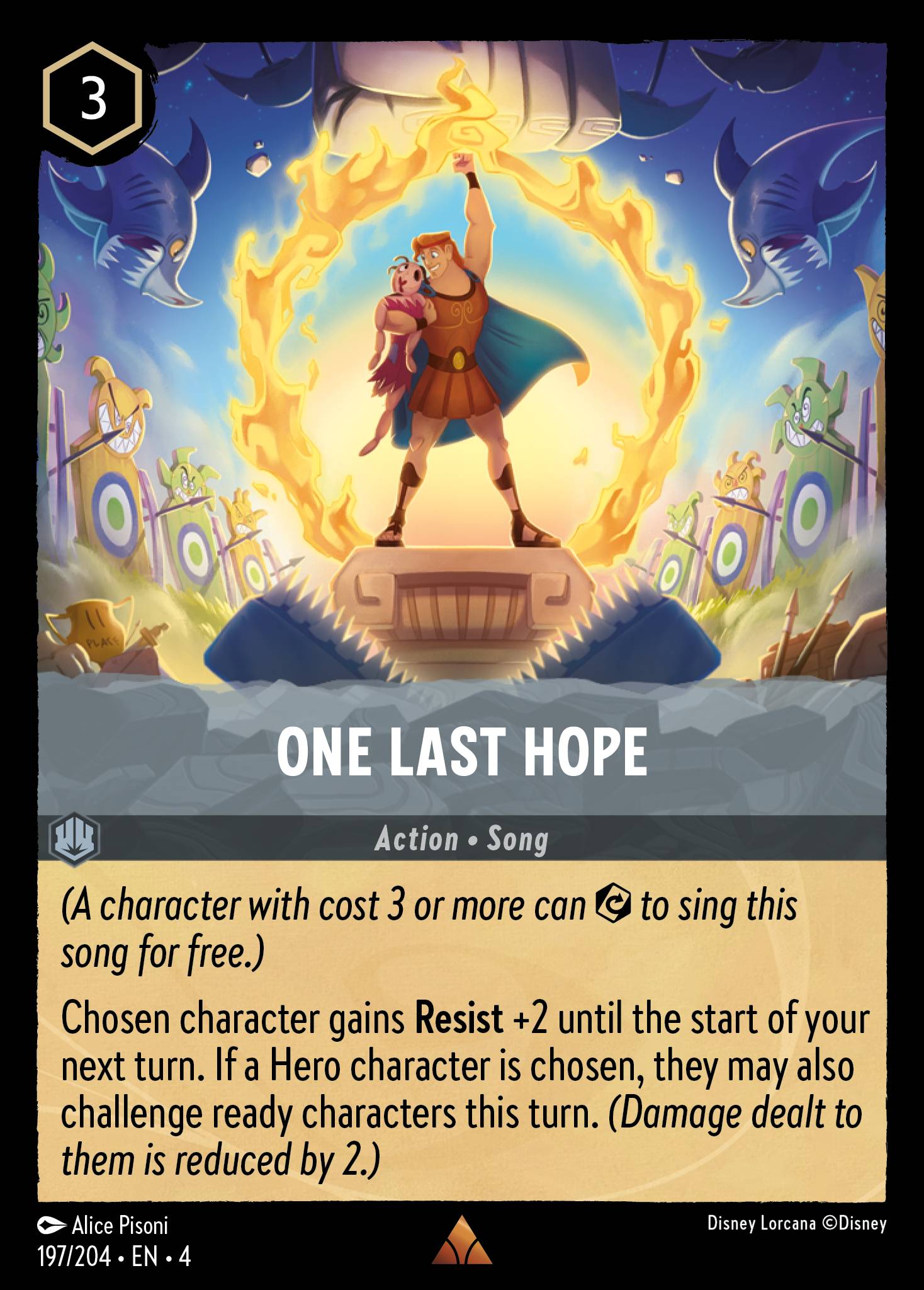 One Last Hope Disney Lorcana card