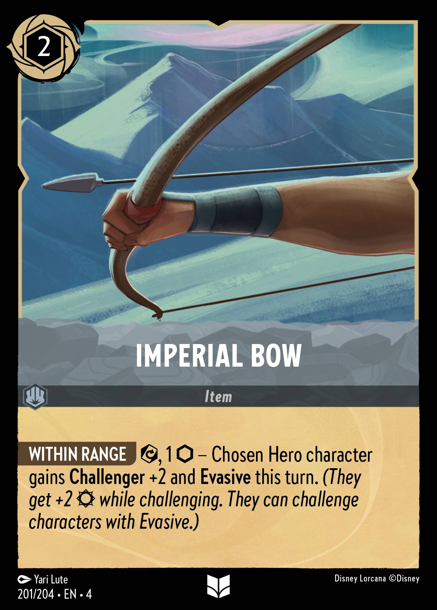 Imperial Bow Disney Lorcana card
