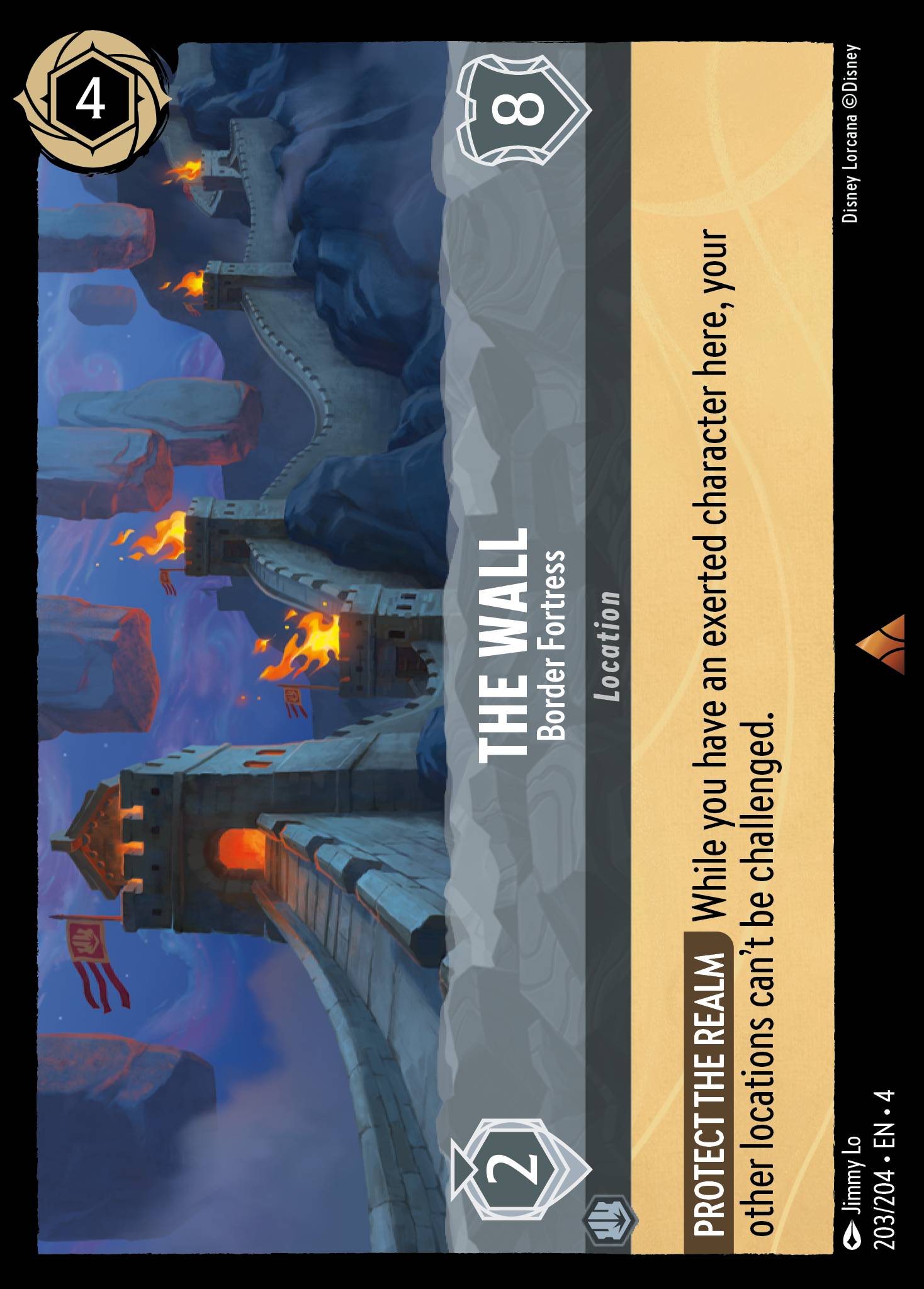 The Wall — Border Fortress Disney Lorcana card