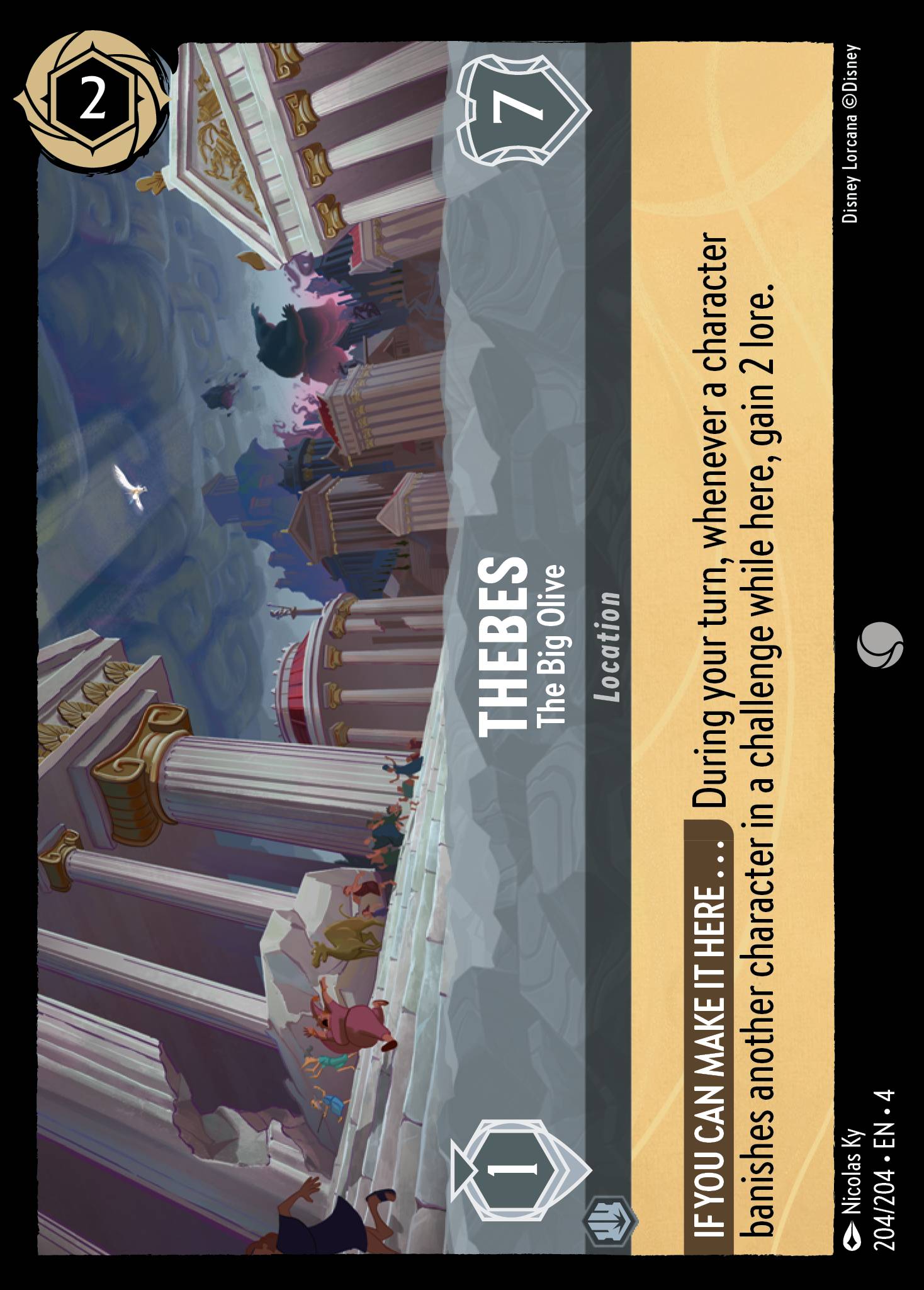 Thebes — The Big Olive Disney Lorcana card